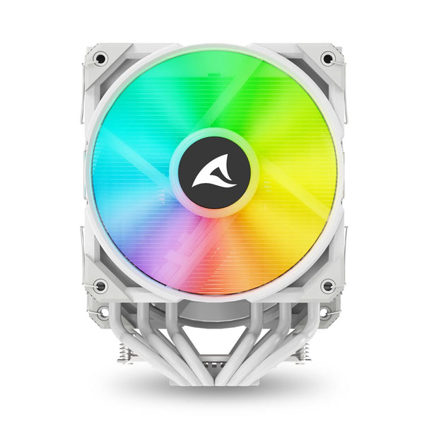 SHARKOON DISSIPATORE AD ARIA 1X 120MM ARGB PWM FAN, 1X 120MM PWM FAN, 6X COPPER PIPES, DIRECT TOUCH, A60 RGB WHITE
