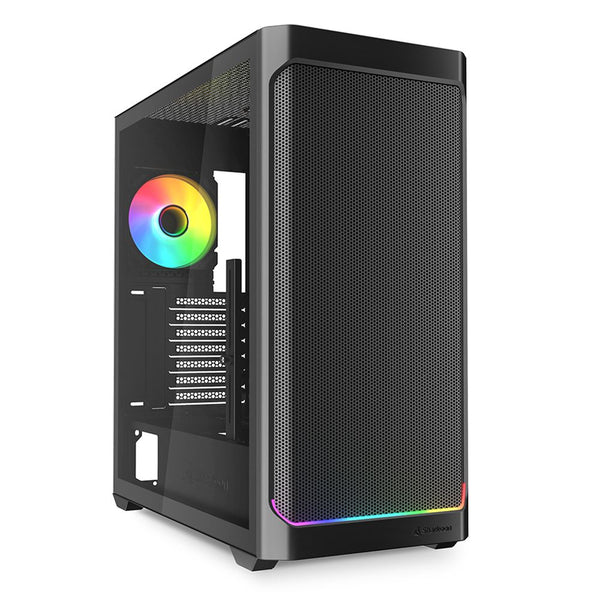 SHARKOON CASE  AK4W ATX RGB STRIP BLACK AK4W ATX BLACK