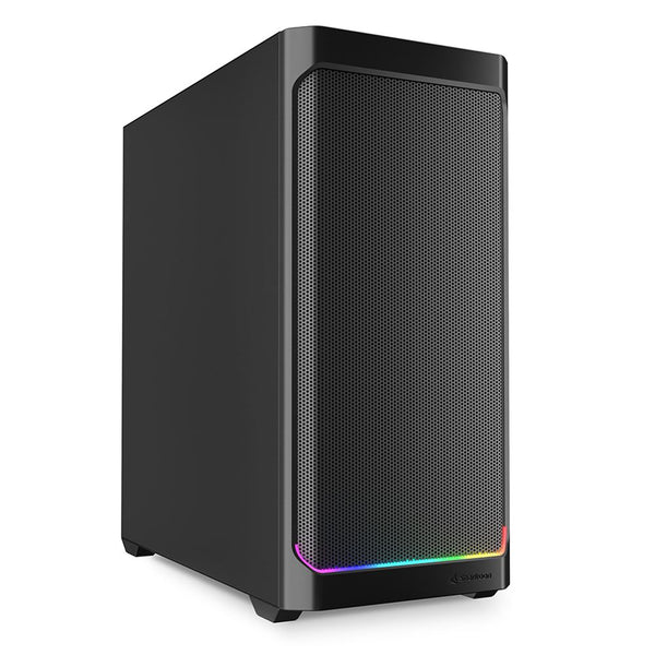 SHARKOON CASE AK4 ATX RGB STRIP BLACK AK4 ATX BLACK