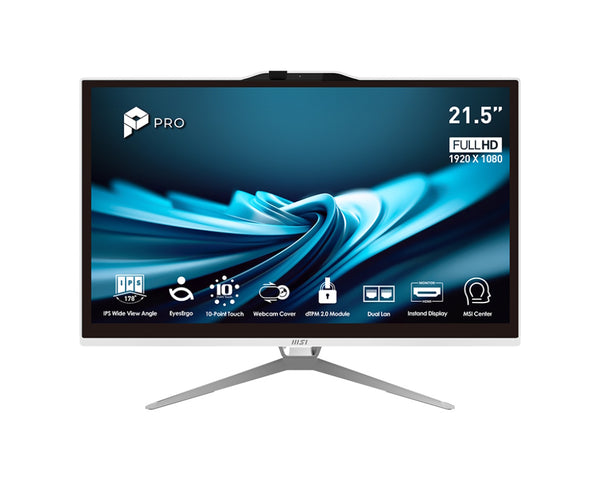 MSI PC AIO 21,5 WHITE TOUCH i5-13400 8GB 256GB SSD WIN 11 PRO 00-AC0142-005