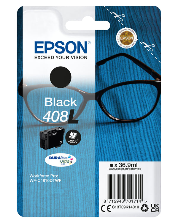 EPSON CARTUCCIA BLACK 408L DURABRITE ULTRA INK C13T09K14010
