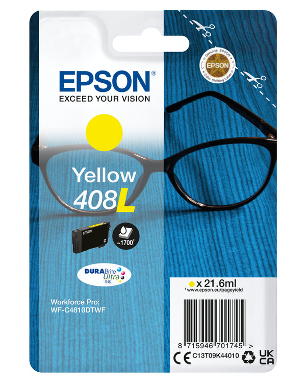 EPSON CARTUCCIA GIALLO 408L DURABRITE ULTRA INK C13T09K44010