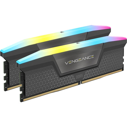 CORSAIR RAM VENGEANCE RGB DDR5 64GB (2 x 32GB) DDR5 6000 CL30-36-36-76 1.40V INTEL XMP  AMD EXPO - CMH64GX5M2B6000Z30
