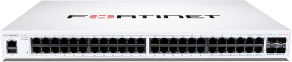 FORTISWITCH-148F-POE SWITCH L2+ MAN. CON 48 P. GE + 4 P. SFP+ POWER BUDGET FINO A 370W FS-148F-POE