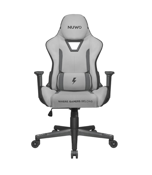 NUWO SEDIA GAMING JUPITE STOFFA BIANCO E GRIGIO GC24HF.JRH.001