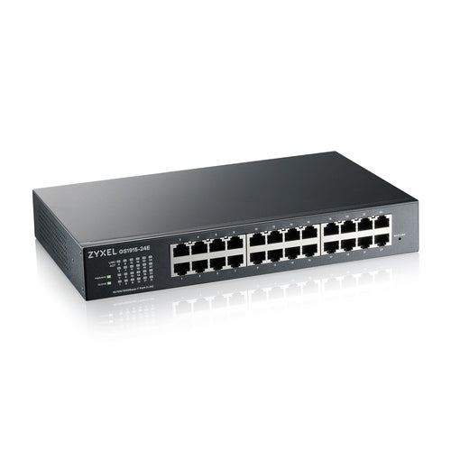 ZYXEL SWITCH MANAGED 24 PORTE GIGABIT, DESIGN SENZA VENTOLE, DESKTOP, NEBULAFLEX GS1915-24E-EU0101F