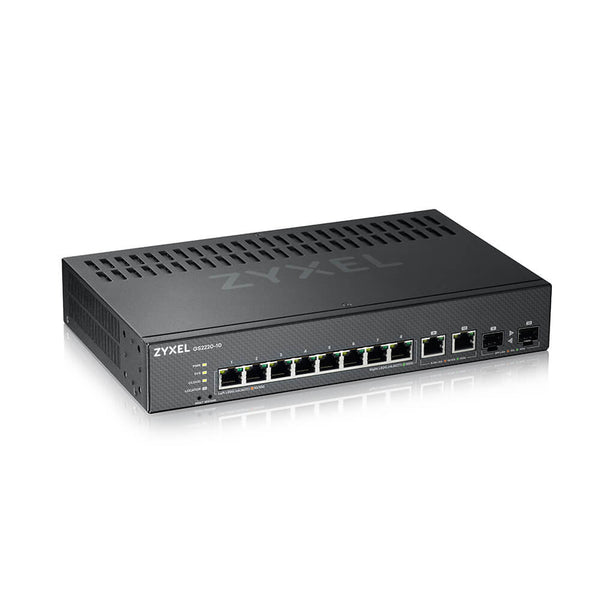 ZYXEL SWITCH MANAGED LAYER 3 LITE, 8X GB, 2X SFP, FANLESS DESKTOP/RACK, NFLEX GS2220-10-EU0101F