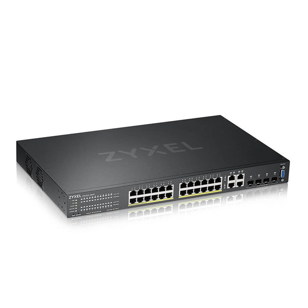 ZYXEL SWITCH MANAGED LAYER 3 LITE, 24X GB POE 375W, 4 SFP, DESKTOP/RACK, NFLEX GS2220-28HP-EU0101F