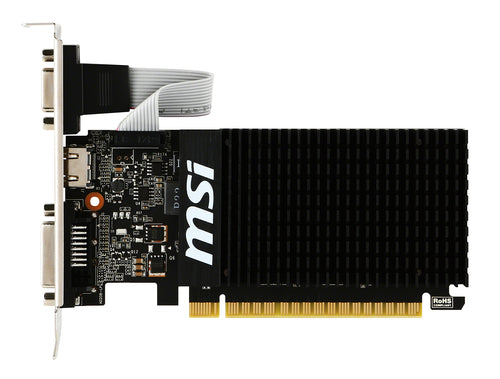 MSI VGA GEFORCE GT 710, GT 710 2GD3H LP, 2GB GDDR3, DVI/HDMI/VGA, LP GT 710 2GD3H LP