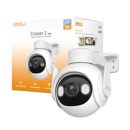 IMOU TELECAMERA ESTERNA MOTORIZZATA 3K (5MP) FULL COLOR CON WI-FI 6, SIRENA, FARETTO, SMART TRACKING IPC-GS7EP-5M0WE