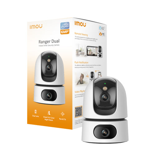 IMOU TELECAMERA INTERNA 10MP DOPPIA OTTICA MOTORIZZATA, AI IMOU SENSET, SIRENA E FARETTO, RILEVAMENT IPC-S2XP-10M0WED