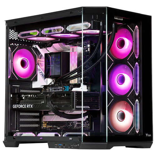 ITEK CASE DARK CAVE AKU - GAMING  TOWER, ATX, 4X12CM ARGB FAN, USB3, TYPE-C, TEMP GLASS SIDE   FRON ITGCADCAKB
