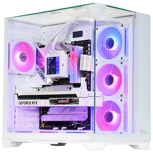 ITEK CASE DARK CAVE PANO - GAMING  TOWER, ATX, 4X12CM ARGB FAN, 2XUSB3, TYPE-C, TEMP GLASS TOP,  SID ITGCADCPAW