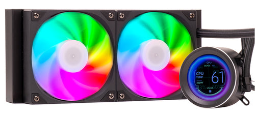 ITEK DISSIPATORE A LIQUIDO ARCTIC SPHERE LCD 240 - 240MM SKT UNIVERSALE PWM FAN LCD 2.8 CON SOFTW ITLCASL240