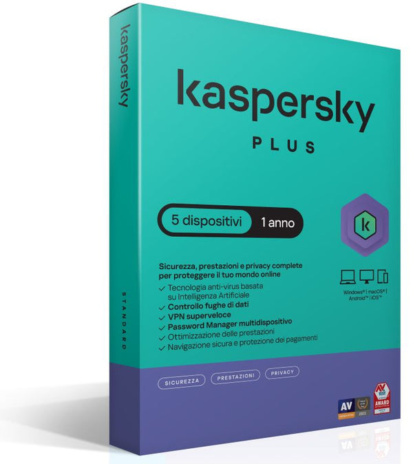 KASPERSKY PLUS 5DEV 1Y SUPERSLIMBOX IT KL1042T5EFS-SSB