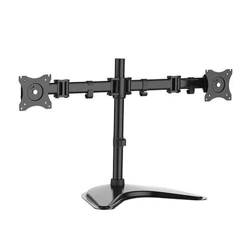 LINK BRACCIO SUPPORTO DA TAVOLO CON BASE PER 2 MONITOR 13-27 LKBR08