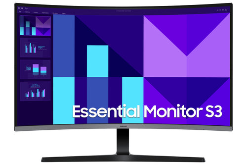 SAMSUNG MONITOR CURVO 32 LCD VA 16:9 FHD 4MS 250 CDM 100hz, HDMI, MULTIMEDIALE, S3 S32D396 LS32D396GAUXEN