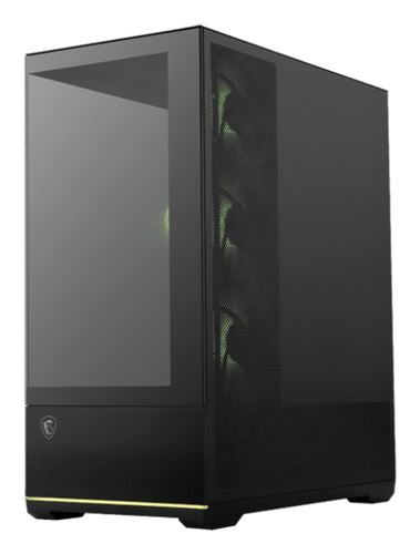 MSI CASE NERO, 2 USB, 1TYPE-C, 3X120MM ARGB REVERSE BLADE FAN, 1X120MM ARGB FAN, ARGB+PWM CONTROL BO MAG PANO 110R PZ
