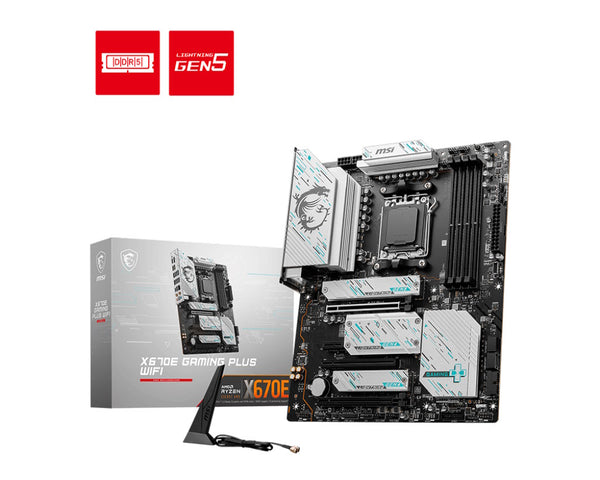 MSI MB X670, X670E GAMING PLUS, AM5,4DDR5,3PCI-Ex16,1PCI-Ex1,4M.2,4SATA3,1USB3.2Gen MAG X670E GAM PLUS Wi