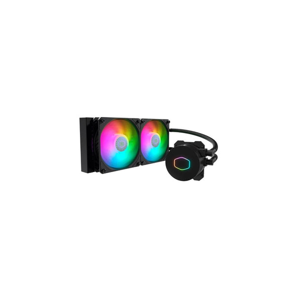COOLER MASTER DISSIPATORE A LIQUIDO MASTERLIQUID 240 CORE II SKT UNIVERSALE 2X120MM ARGB FANS, NERO MLW-D24M-A18PA-R1