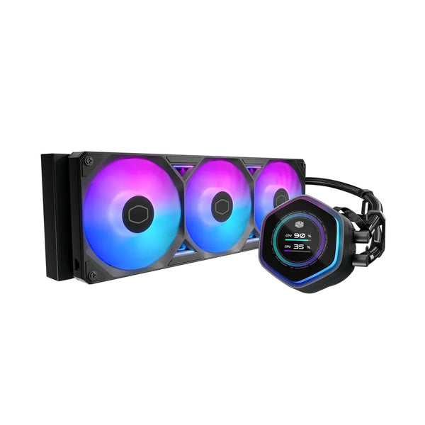 COOLER MASTER DISSIPATORE A LIQUIDO ATMOS II, 2X120MM ARGB, KIT LCD INCL, NERO MLX-D24M-A25SZ-L1