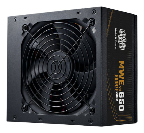 COOLER MASTER ALIMENTATORE MWE BRONZE 650 V3 650W 80+ BRONZE ATX 3.1 120MM FAN MPE-6501-ACABW-3BEU