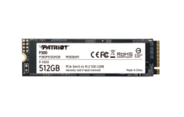 PATRIOT SSD INTERNO P300 512GB M.2 PCIE R/W 1700/1200 GEN 3X4 P300P512GM28