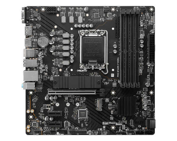 MSI MB B760, PRO B760M-P, LGA 1700, 4DDR5, 1PCI-Ex16, 2PCI-Ex1, 2M.2, 4SATA3 PRO B760M-P