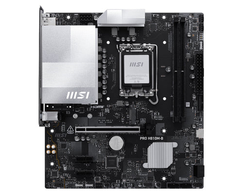 MSI MB PRO H810M-B601-7E64-010,13801-7E64-001STD PRO H810M-B, H810, LGA1851, 2DDR5, 1PCIe PRO H810M-B