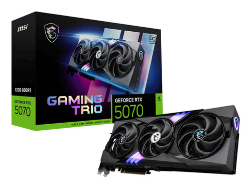 MSI VGA GEFORCE RTX 5070, RTX 5070 12G GAMING TRIO OC, 12GB GDDR7, HDMI/DP*3, TRI FROZR, ATX, OC RTX 5070 12G GAMING TRIO OC