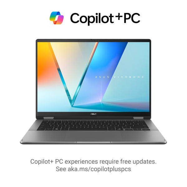 ASUS NB 14 TOUCH VIVOBOOK FLIP ULTRA 5 226V 16GB 512GB SSD Copilot PC Convertibile Oled + Stylus WI 90NB14Y1-M002X0