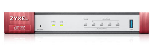 ZYXEL FIREWALL 1P GBE POE 30W 4P GBE 2 GBPS FIREWALL THROUGHPUT. WAN-VPN 20 IPSEC 15 SSL INCL.1Y SEC USGFLEX50HP-EU0102F