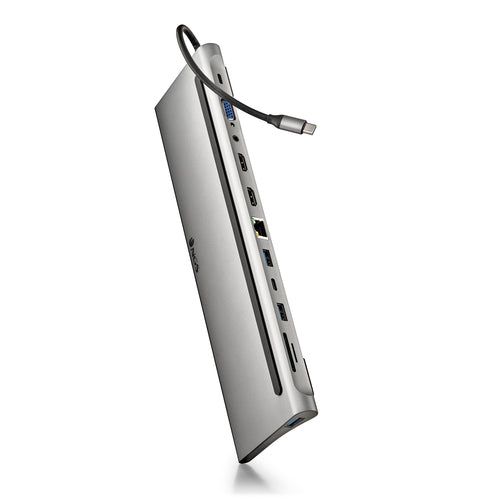 NGS DOCKING TYPE-C OUTPUT: USB 2.0 + 2x USB 3.0 + 2x HDMI + VGA + AUDIO + PD + RJ45 + USB C + SD/TF WONDER DOCK 12