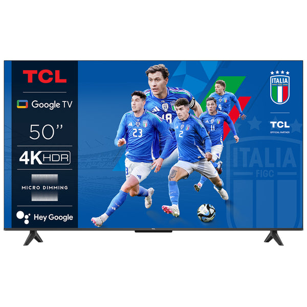 TCL P61 Smart TV Ultra HD 4K 50" 50P61B, Dolby Audio, Controlli vocali, Google TV