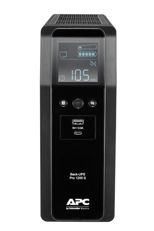 APC BACK UPS PRO BR 1200VA gruppo di continuità (UPS) A linea interattiva 1,2 kVA 720 W 8 presa(e) AC