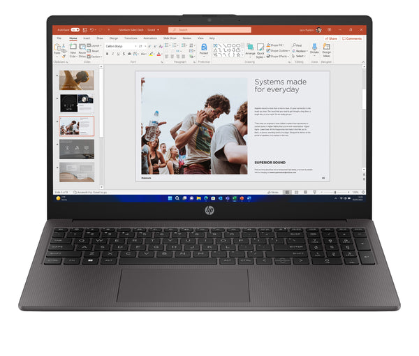 HP G10 Intel® Core™ i7 i7-1355U Computer portatile 39,6 cm (15.6") Full HD 8 GB DDR4-SDRAM 256 GB SSD Wi-Fi 6 (802.11ax) Windows 11 Pro Argento