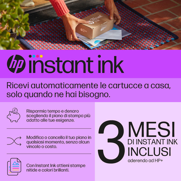 HP OfficeJet Pro 8132e Wireless All-in-One Colore Stampante, Instant Ink; Stampa fronte/retro