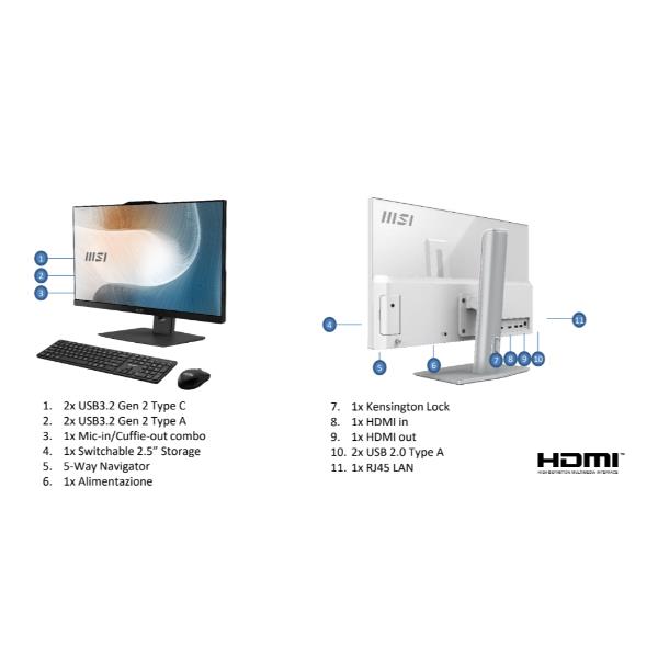 MSI MODERN AM242TP 1M-1248IT 00-AE0722-1248