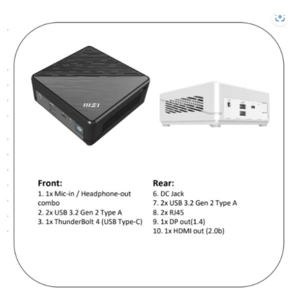 MSI CUBI 5 12M-201XIT 00-B0A811-201