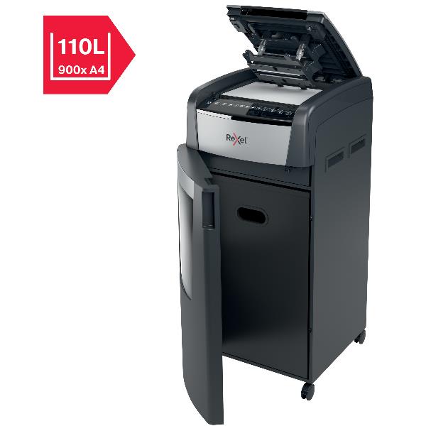 Rexel AutoFeed+ 600X distruggi documenti Triturazione incrociata 55 dB 23 cm Nero, Grigio