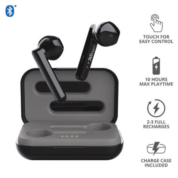 TRUST PRIMO TOUCH BT EARPHONES BLACK 23712