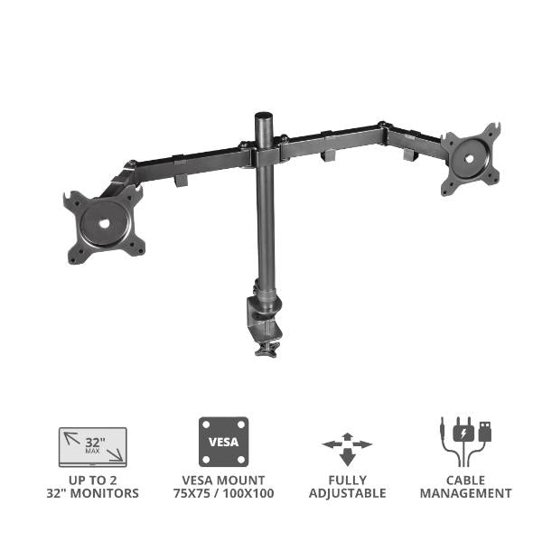 TRUST GXT1120 MARA DUAL MONITOR ARM 23941