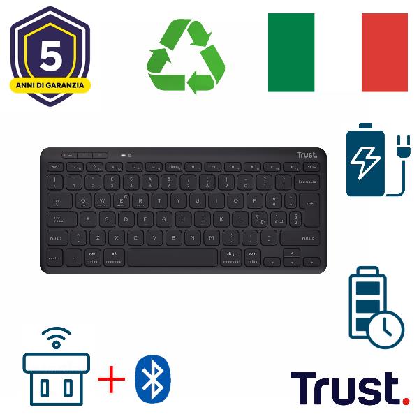 TRUST LYRA COMPACT WIRELESS KEYBOARD IT 24708