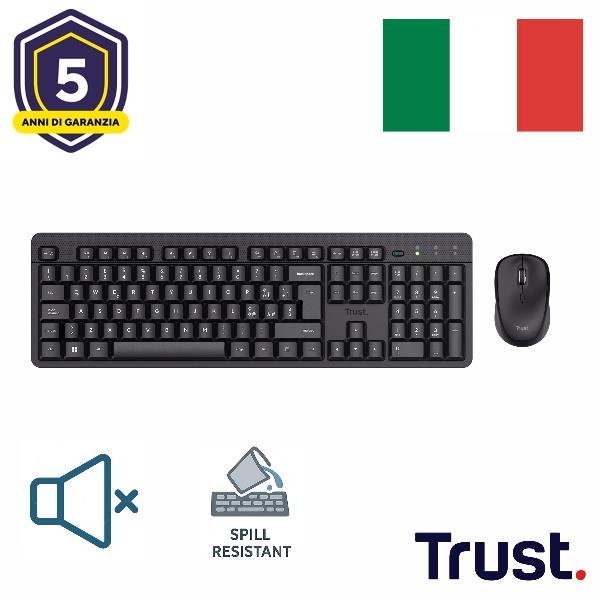 TRUST TKM-360 WIRELESS KEYBOARD&MOUSE IT 25355