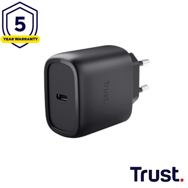 TRUST MAXO 45W USB-C GAN CHARGER BLACK 25521