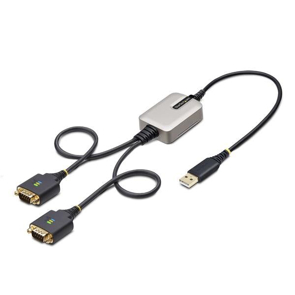 STARTECH CAVO USB A SERIALE A 2X RS232 2P1FFC-USB-SERIAL