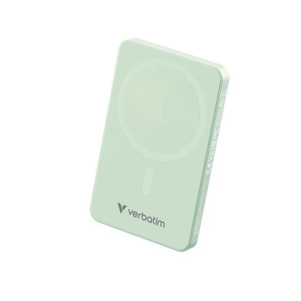 VERBATIM POWER BANK 5000MAH MAG SAFE GREEN 32226