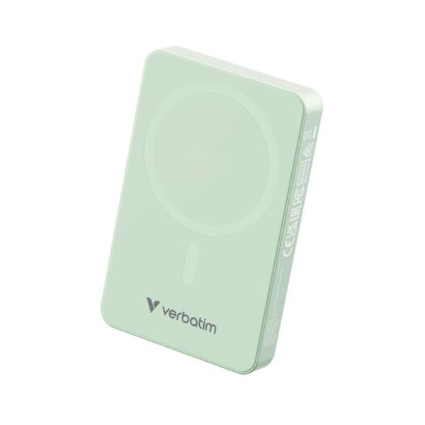 VERBATIM POWER BANK 10000MAH MAG SAFE GREEN 32228