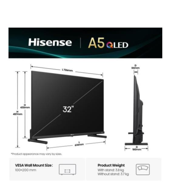 HISENSE 32 A59Q QLED FHD SMART VIDAA U9 32A59Q