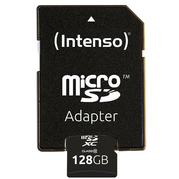 INTENSO MICRO SD CON ADATTATORE 128GB C10 3413491